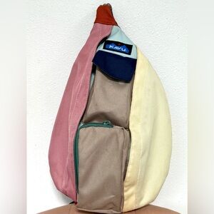 Kavu Remix Colorblock Rope Sling Bag GREAT condition